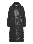 Mix Puffer Foret Jakke Black Ganni