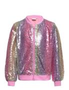 Jacket Bomber Rainbow Sequince Bomberjakke Pink Lindex