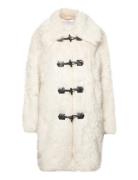 Faux-Fur Midi Coat Outerwear Faux Fur White Mango