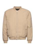 Reversible Bomber Jacket Bomberjakke Jakke Beige Lindbergh