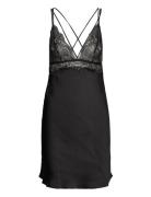 Sd Satin Lurex Lace Donna Nattøj Black Hunkemöller