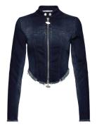 Tight Denim Shirt Jakke Denimjakke Blue Cannari Concept