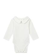 Blomet Ls Pointelle/Gots Bodies Long-sleeved White Maison Labiche Pari...