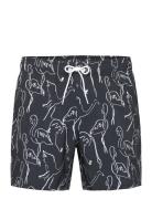 Hco. Guys Swim Badeshorts Black Hollister