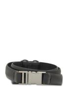 Metal Fastening Leather Belt Bælte Black Mango