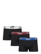 Trunk 3P Power Boxershorts Black BOSS