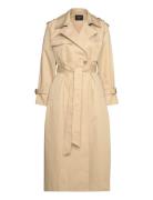 Trenchcoat Luna Trenchcoat Frakke Beige Lindex