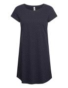 Nightdress Big Tee Aop Dots Nattøj Navy Lindex