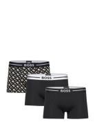 Trunk 3P Bold Design Boxershorts Black BOSS