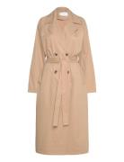 Vijancine L/S Long Trenchcoat - Noos Tynd Frakke Beige Vila