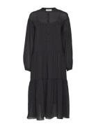 Rhonda Dress 11156 Knælang Kjole Black Samsøe Samsøe