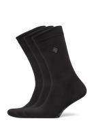 Pe 3Pk Daniel Bamboo Crew Underwear Socks Regular Socks Black Panos Em...