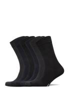 Socks 6-P, Bamboo Underwear Socks Regular Socks Black TOPECO