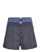 Boxer Woven 2P Underwear Boxer Shorts Blue Jockey