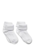 Baby Rib Sock W. Fold  Socks & Tights Baby Socks White Minymo