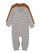 Jumpsuit Ls  Langærmet Body Multi/patterned Minymo