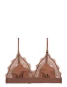 Love Lace Lingerie Bras & Tops Soft Bras Bralette Brown Love Stories