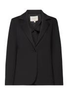 Crrumpa Jersey Blazer Blazers Single Breasted Blazers Black Cream