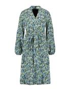 Dress Woven Knælang Kjole Green Gerry Weber