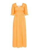 Slfjuana-Ulrikke 2/4 Smock Ankle Dress B Knælang Kjole Orange Selected...