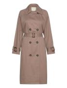 Fqtuksy-Jacket Trenchcoat Frakke Brown FREE/QUENT