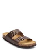 Sl Julien Leather Coffee Shoes Summer Shoes Sandals Brown Scholl