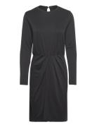 Msreyna Modal Midi Dress Knælang Kjole Black Minus