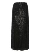 Yannagz Long Hw Skirt Knælang Nederdel Black Gestuz