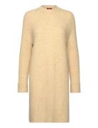 Dresses Flat Knitted Knælang Kjole Beige Esprit Casual