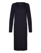 Cable C-Neck Dress Knælang Kjole Navy GANT