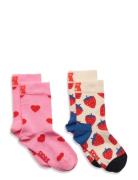 Kids 2-Pack Boozt Gift Set Sokker Strømper Multi/patterned Happy Socks