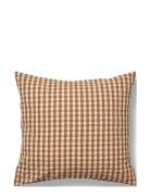 Bæk&Bølge Pillowcase 63X60 Cm Cinnamon/Yellow Dk Home Textiles Bedtext...