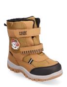 Paw Patrol Snowboot Vinterstøvler Med Burrebånd Beige Paw Patrol