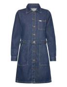 Workwear Dress Knælang Kjole Blue Lee Jeans