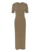 Briellegz Ss Dress Maxikjole Festkjole Khaki Green Gestuz