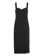 Echo Crepe Dress Knælang Kjole Black French Connection