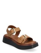 Loells Flade Sandaler Beige Dune London