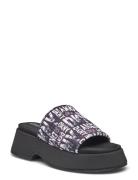 Idris Skyline - Peep Shoes Summer Shoes Platform Sandals Black DKNY