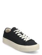 Worker Low - Black Canvas Low-top Sneakers Black Garment Project