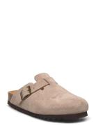 Sl Fae Suede Shoes Mules & Slip-ins Flat Mules Beige Scholl