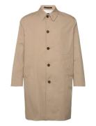 Dry Cotton Curtis Coat Tynd Frakke Beige Mads Nørgaard