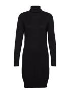 U6801, Milasz Rollneck Dress Knælang Kjole Black Saint Tropez