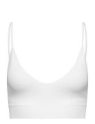 Bra Seamless Rib Top Lingerie Bras & Tops Soft Bras Tank Top Bras Whit...