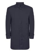 Bs Bedford Slim Fit Coat Tynd Frakke Navy Bruun & Stengade