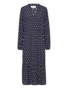 Chellienn Dress Long Knælang Kjole Navy Noa Noa