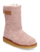 Boots - Flat - With Zipper Vinterstøvler Pull On Pink ANGULUS