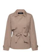 Vmzoa Trenchcoat Noos Trenchcoat Frakke Beige Vero Moda