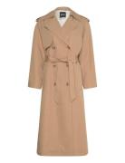 Clomea Trenchcoat Frakke Beige BOSS