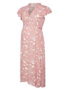 Mldeelia Lia Cap Wo Uk Dress 2F A. Knælang Kjole Pink Mamalicious