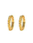 Ix Mini Crunchy Edge Earring Accessories Jewellery Earrings Hoops Gold...